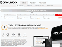 Tablet Screenshot of oneunlock.com